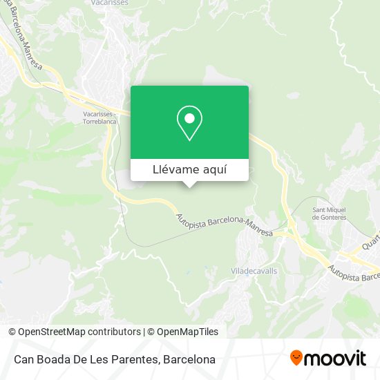 Mapa Can Boada De Les Parentes