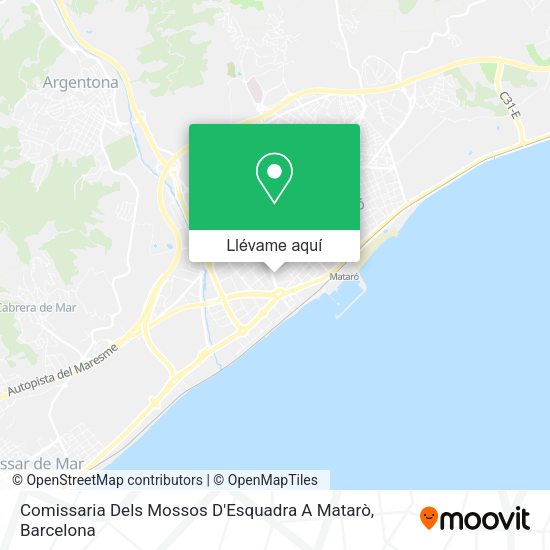 Mapa Comissaria Dels Mossos D'Esquadra A Matarò