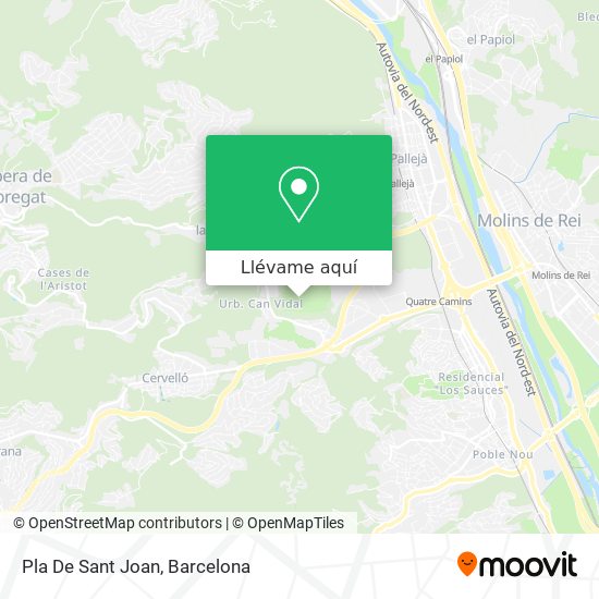 Mapa Pla De Sant Joan