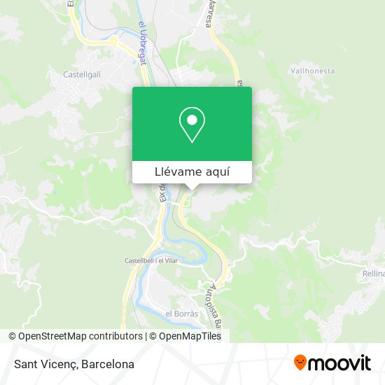 Mapa Sant Vicenç