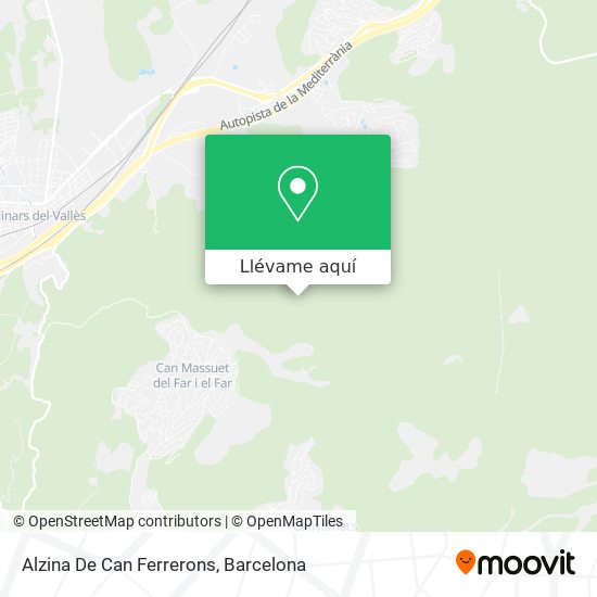 Mapa Alzina De Can Ferrerons