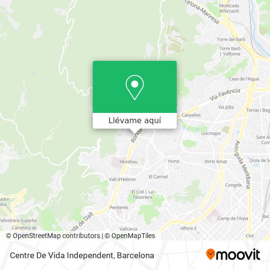 Mapa Centre De Vida Independent