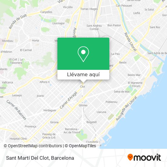 Mapa Sant Martí Del Clot