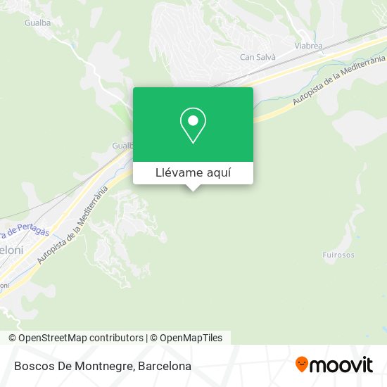 Mapa Boscos De Montnegre