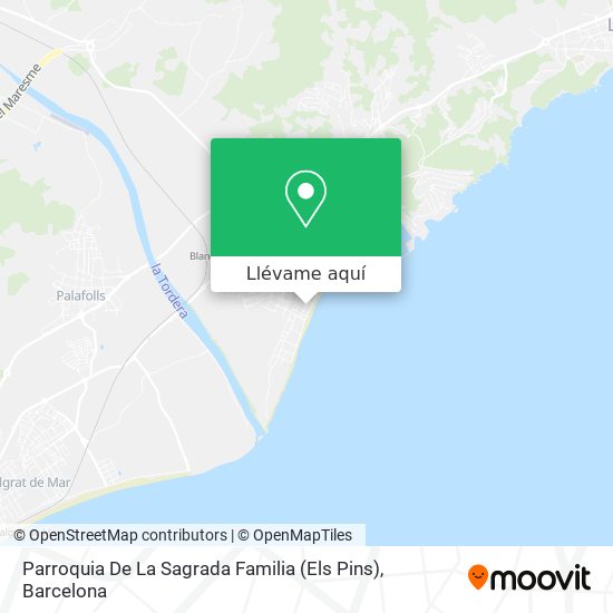 Mapa Parroquia De La Sagrada Familia (Els Pins)