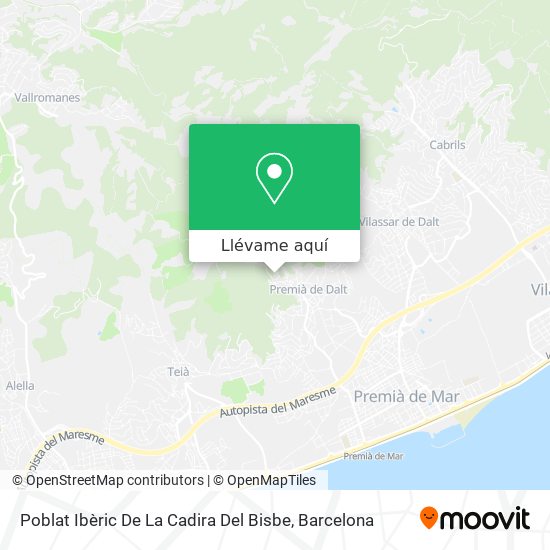 Mapa Poblat Ibèric De La Cadira Del Bisbe
