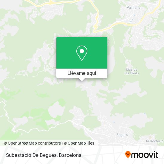 Mapa Subestació De Begues