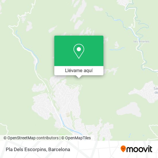 Mapa Pla Dels Escorpins