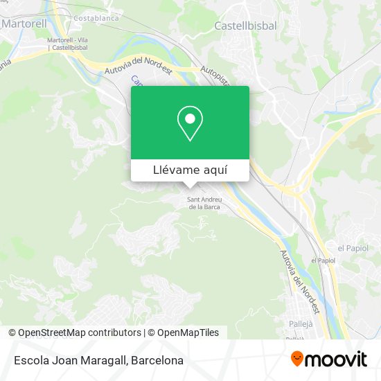 Mapa Escola Joan Maragall