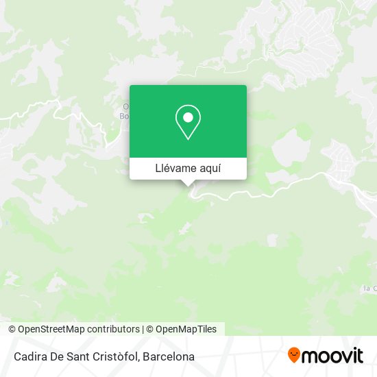 Mapa Cadira De Sant Cristòfol