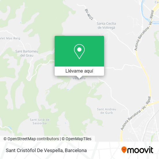 Mapa Sant Cristòfol De Vespella
