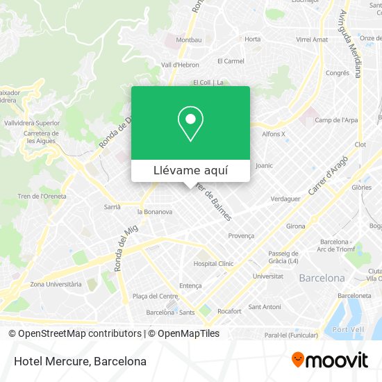 Mapa Hotel Mercure