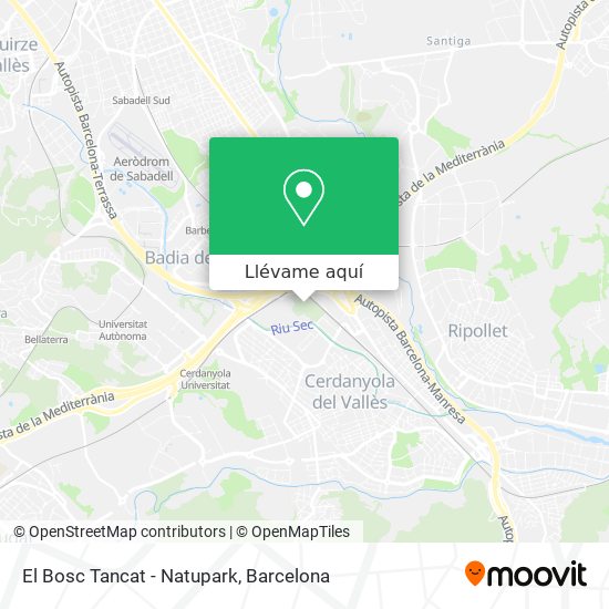 Mapa El Bosc Tancat - Natupark