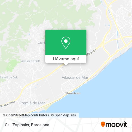 Mapa Ca L'Espinaler