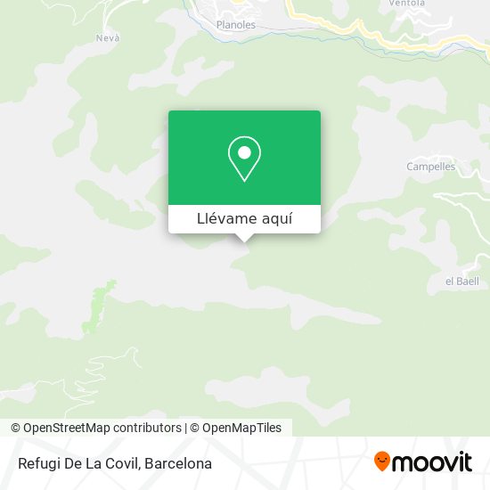 Mapa Refugi De La Covil
