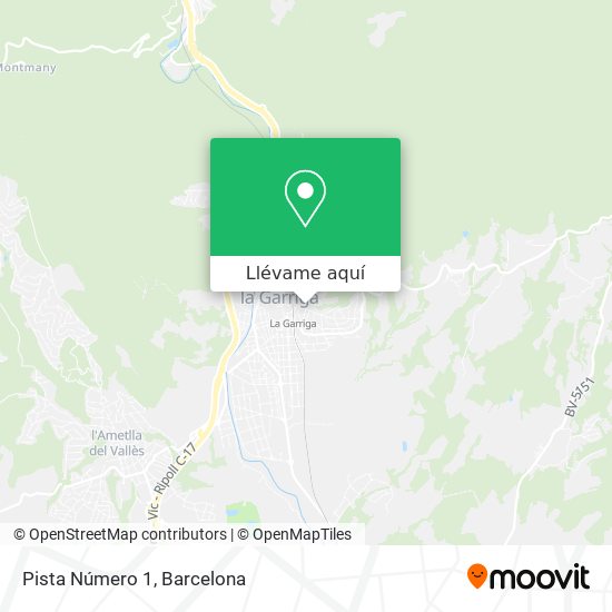 Mapa Pista Número 1