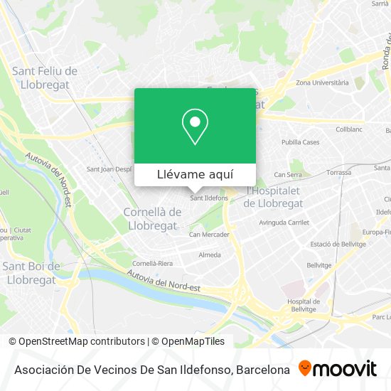 Mapa Asociación De Vecinos De San Ildefonso