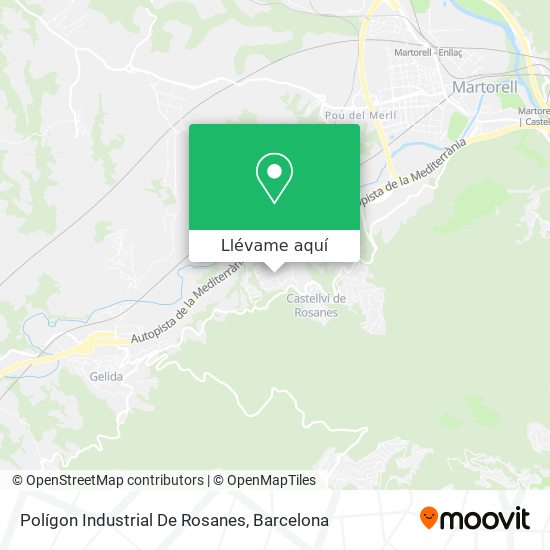 Mapa Polígon Industrial De Rosanes