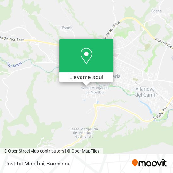 Mapa Institut Montbui