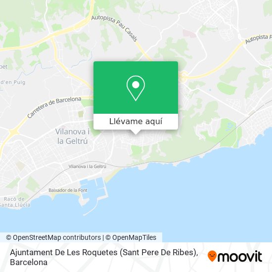 Mapa Ajuntament De Les Roquetes (Sant Pere De Ribes)