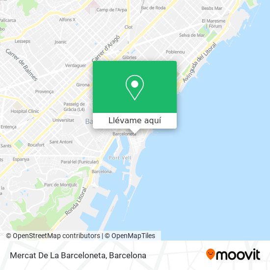 Mapa Mercat De La Barceloneta