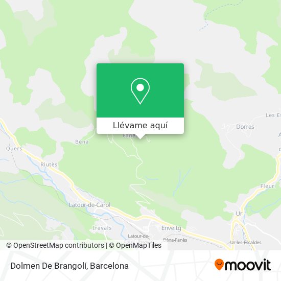 Mapa Dolmen De Brangolí