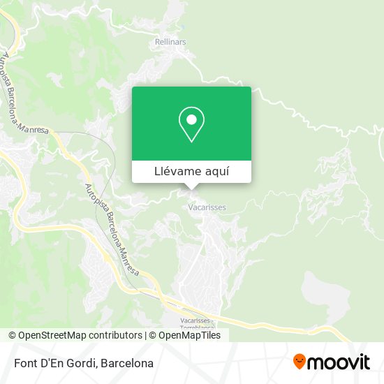 Mapa Font D'En Gordi