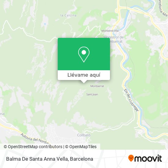 Mapa Balma De Santa Anna Vella