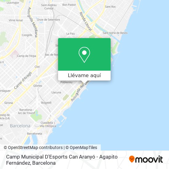 Mapa Camp Municipal D'Esports Can Aranyó - Agapito Fernández