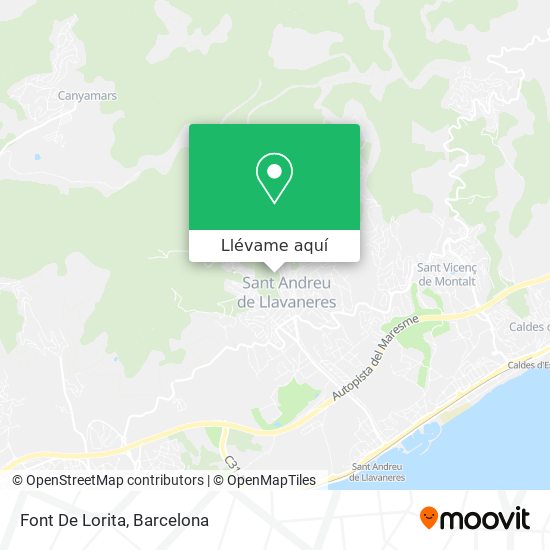 Mapa Font De Lorita