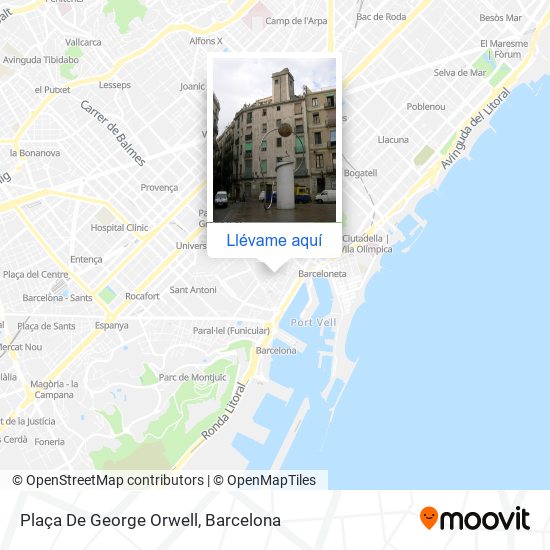 Mapa Plaça De George Orwell