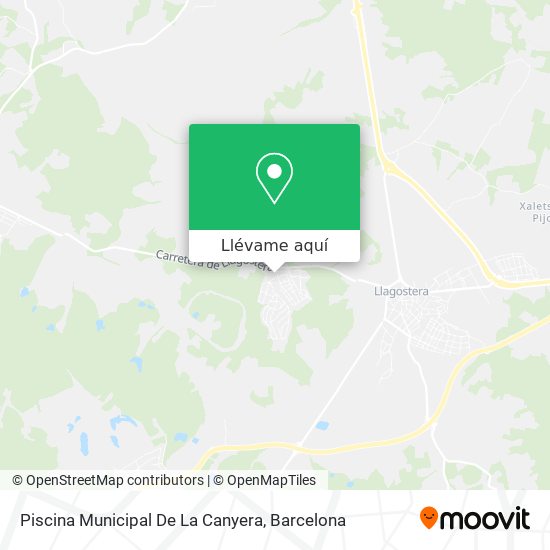 Mapa Piscina Municipal De La Canyera