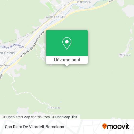 Mapa Can Riera De Vilardell