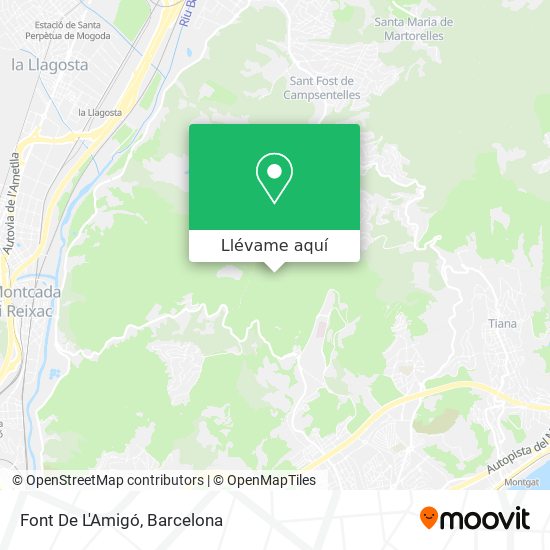 Mapa Font De L'Amigó
