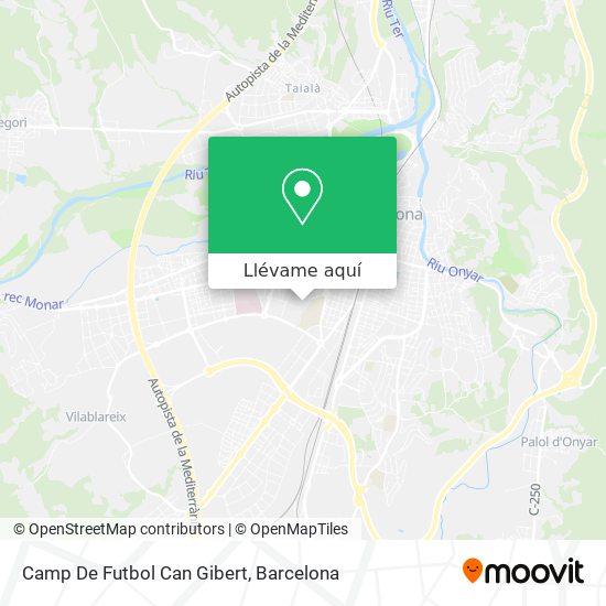 Mapa Camp De Futbol Can Gibert