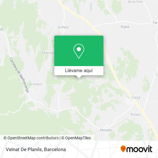 Mapa Veïnat De Planils