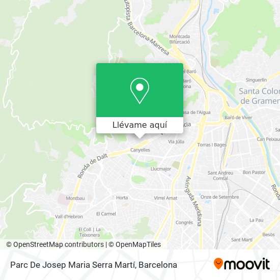 Mapa Parc De Josep Maria Serra Martí