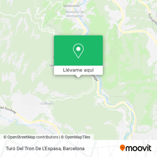 Mapa Turó Del Tron De L'Espasa