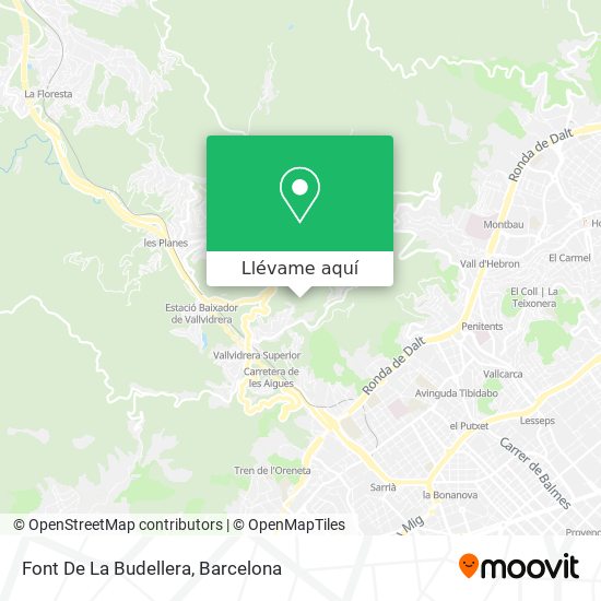 Mapa Font De La Budellera