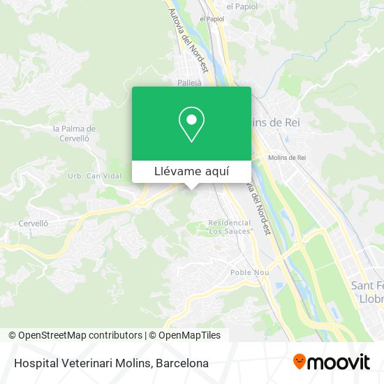 Mapa Hospital Veterinari Molins