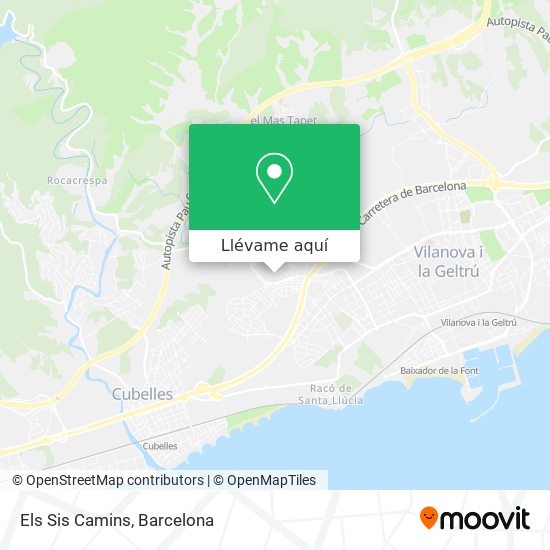 Mapa Els Sis Camins