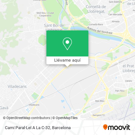 Mapa Camí Paral·Lel A La C-32