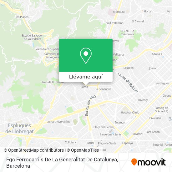 Mapa Fgc Ferrocarrils De La Generalitat De Catalunya