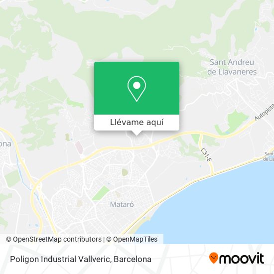 Mapa Poligon Industrial Vallveric