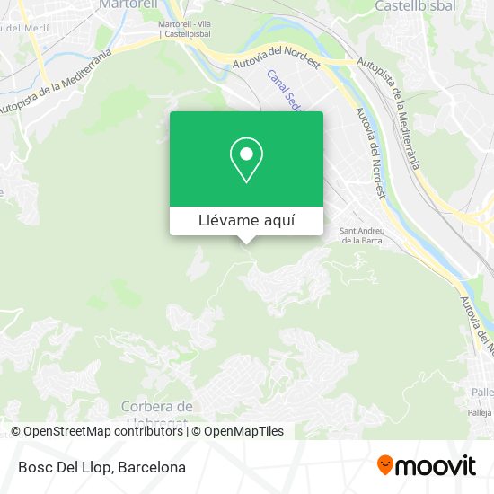 Mapa Bosc Del Llop