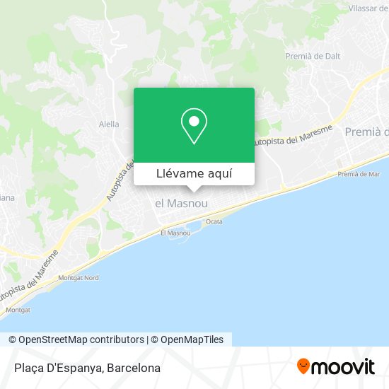 Mapa Plaça D'Espanya
