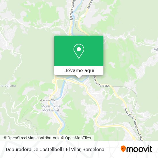 Mapa Depuradora De Castellbell I El Vilar
