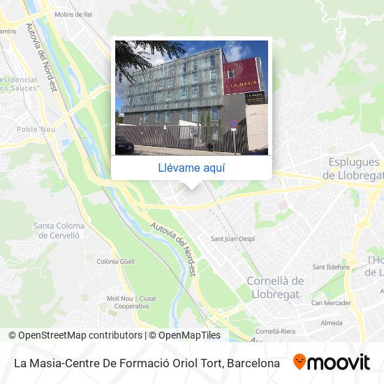Mapa La Masia-Centre De Formació Oriol Tort
