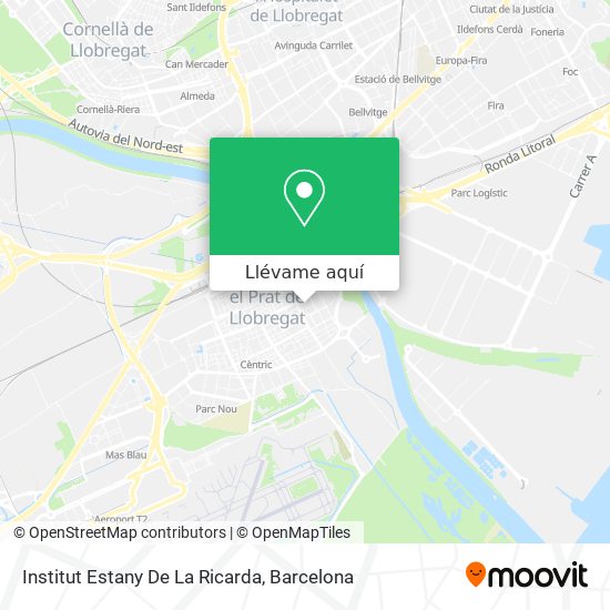 Mapa Institut Estany De La Ricarda
