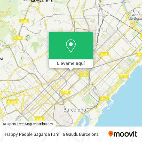 Mapa Happy People Sagarda Familia Gaudí